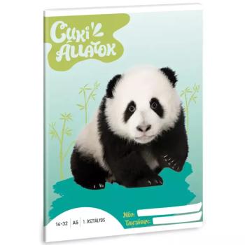 Ars Una: Cuki állatok - Panda 1.osztályos vonalas füzet A/5