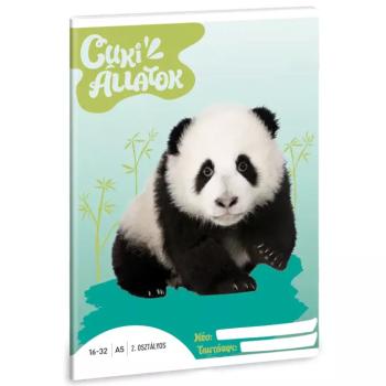 Ars Una: Cuki állatok - Panda 2.osztályos vonalas füzet A/5 kép