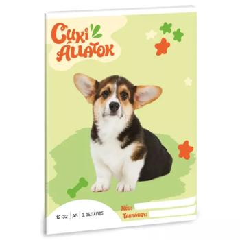 Ars Una: Cuki állatok - Welsh Corgi 3.osztályos vonalas füzet A/5 kép