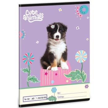Ars Una: Cute Animals - Aussie A/5 1.osztályos vonalas füzet 14-32 kép