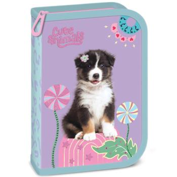 Ars Una: Cute animals Aussie kutyás kihajtható töltött tolltartó 13x19x4cm kép