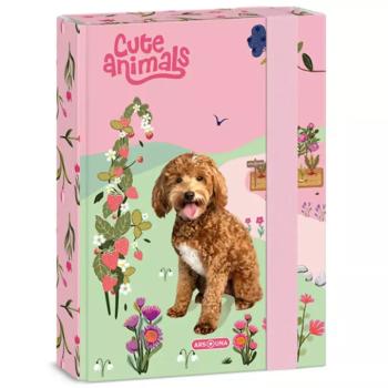 Ars Una Cute Animals-doggie gumis füzetbox A/5 kép
