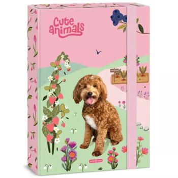 Ars Una Cute Animals-doggie gumis füzetbox Ars Una Cute A/4-es kép