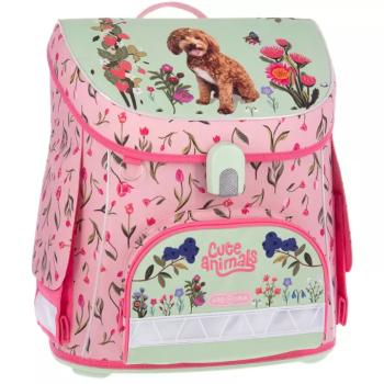 Ars Una: Cute Animals Doggie kompakt ergonomikus mágneszáras iskolatáska, hátizsák 33x41x24cm kép