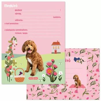 Ars Una: Cute Animals doggie kutyás partimeghívó borítékkal 10-db kép