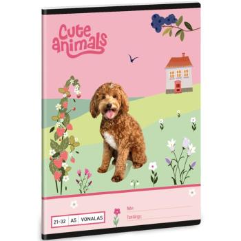Ars Una: Cute Animals - Doggie vonalas füzet A/5 21-32