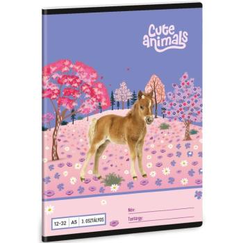 Ars Una: Cute Animals - Horse A/5 3.osztályos vonalas füzet 12-32 kép