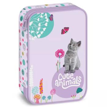 Ars Una: Cute Animals - Kitten cicás többszintes tolltartó 15,5x22,5x4,5cm kép