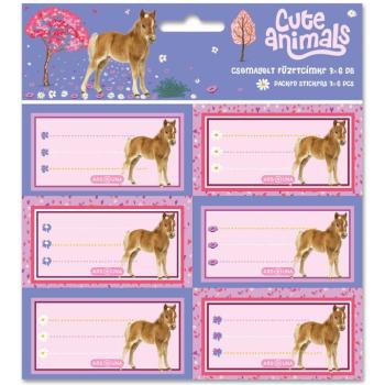 Ars Una: Cute animals lovas csomagolt füzetcímke 3x6db kép