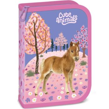 Ars Una: Cute Animals lovas kihajtható töltött tolltartó 13x19x4cm kép