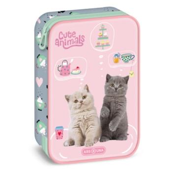 Ars Una: Cute Animals - Tea Party cicás emeletes tolltartó kép