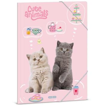 Ars Una: Cute animals tea party cicás gumis dosszié A/4-es méret kép