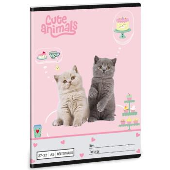 Ars Una: Cute Animals - Tea Party kockás füzet A/5 27-32 kép