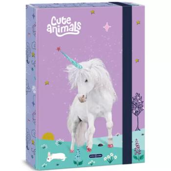 Ars Una Cute Animals-unicorn gumis füzetbox A/4 kép