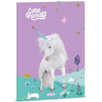 Ars Una: Cute Animals unikornis mintás gumis mappa A/4 kép
