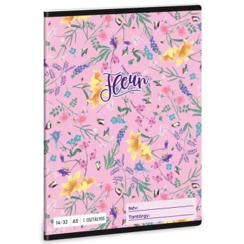 Ars Una: Fleur virágos 1.osztályos vonalas füzet A/5 kép