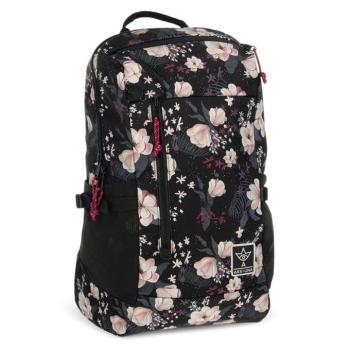 Ars Una: Flowery Black AU-17 iskolatáska, hátizsák 32x47x18cm kép