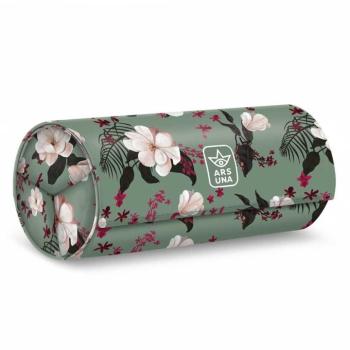 Ars Una: Flowery green feltekerhető tolltartó 20x9x9cm kép