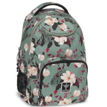 Ars Una: Flowery green iskolatáska hátizsák AU-6 34x45x26cm kép