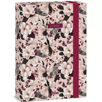 Ars Una: Flowery Pink A/4 füzetbox kép
