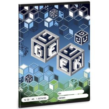 Ars Una: Geek A/5 1.osztályos vonalas füzet 14-32 kép