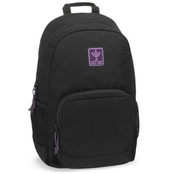 Ars Una: Girl's Black-Violet Cordura iskolatáska hátizsák AU-14 32x51x25cm kép