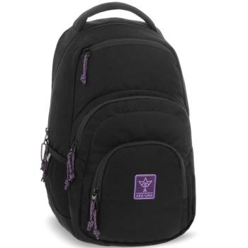 Ars Una: Girl's Black-Violet Cordura iskolatáska hátizsák AU-2 32x46x22cm kép
