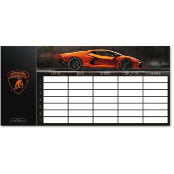 Ars Una: Lamborghini Aventador egylapos, kétoldalas órarend kép