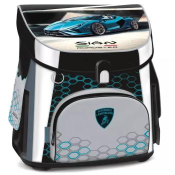 Ars Una: Lamborghini kompakt ergonomikus mágneszáras iskolatáska, hátizsák 33x41x24cm kép