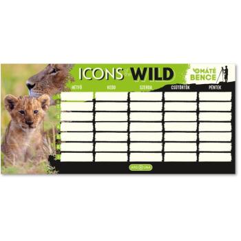 Ars Una: Máté Bence Icons of the Wild-Lions egylapos, kétoldalas órarend kép