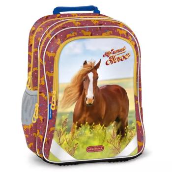 Ars Una: My Sweet Horse ergo-fit lekerekített iskolatáska, hátizsák 34x40x21cm
