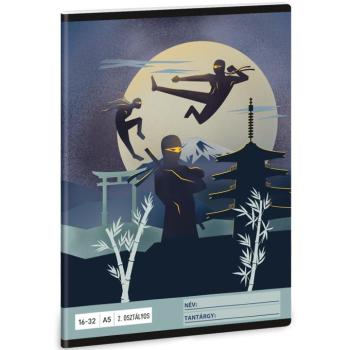 Ars Una: Ninjas in the dark 2. osztályos vonalas füzet A/5 16-32 kép