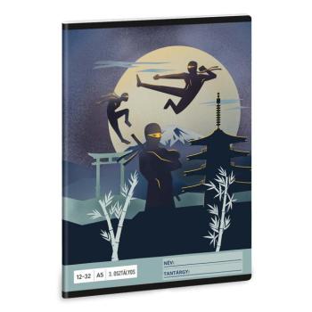 Ars Una: Ninjas in the Dark A/5 3.osztályos vonalas füzet 12-32 kép