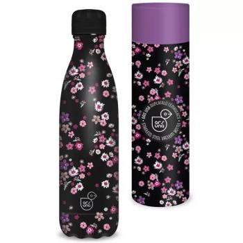 Ars Una: Pearl Blossom Black duplafalú fém kulacs díszdobozban 500ml kép