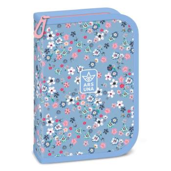 Ars Una: Pearl Blossom kék kihajtható töltött tolltartó 12,8x19,3x3,6cm kép