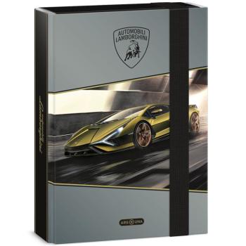 Ars Una: Sárga Lamborghini mintás füzetbox A/5 kép