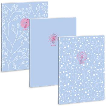 Ars Una: Soft Touch Skyblue Spring extra kapcsos vonalas füzet A/4 kép