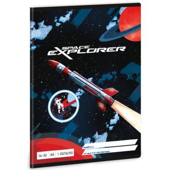 Ars Una: Space Explorer A/5 1.osztályos vonalas füzet 14-32 kép