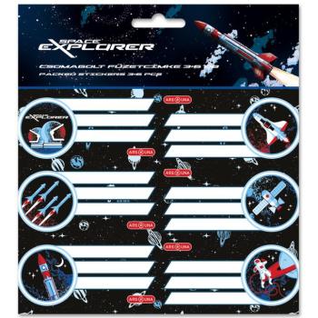 Ars Una: Space explorer csomagolt füzetcímke 3x6 db kép