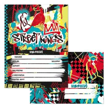 Ars Una: Street Kings 10 db-os meghívó szett borítékkal kép