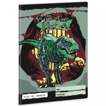 Ars Una: T-Rex dinoszauruszos vonalas füzet A/5 kép