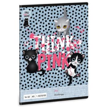 Ars Una: Think-Pink 1.osztályos vonalas füzet A/5 14-32 kép