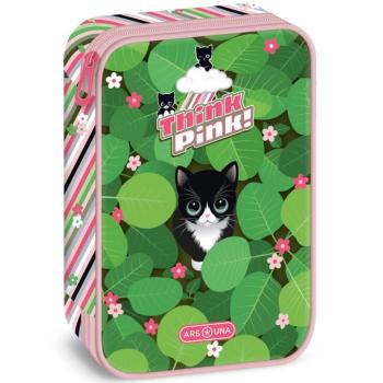 Ars Una: Think Pink cicás többszintes tolltartó 15,5×22,5×4,5cm