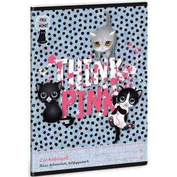Ars Una: Think Pink cuki cicás leckefüzet 38 lapos A/5 kép