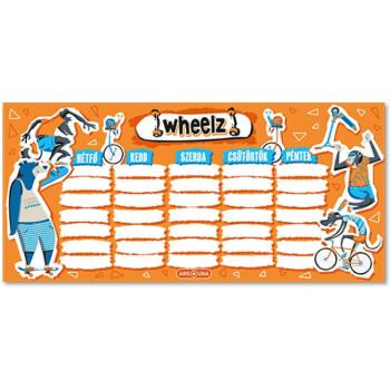 Ars Una: Wheelz egylapos, kétoldalas órarend kép