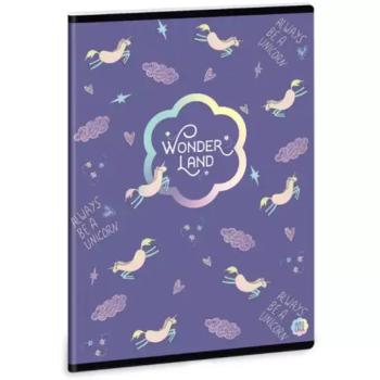 Ars Una: Wonderland Unicorn vonalas füzet A/5 40lapos kép