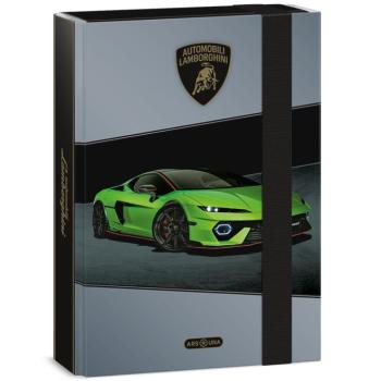 Ars Una: Zöld Lamborghini gumis füzetbox A/5 kép