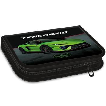 Ars Una: Zöld Lamborghini mintás kihajtható töltött tolltartó 12,8x19,3x3,6cm kép