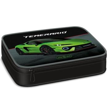 Ars Una: Zöld Lamborghini mintás többszintes tolltartó 15,5x22,5x4,5cm kép