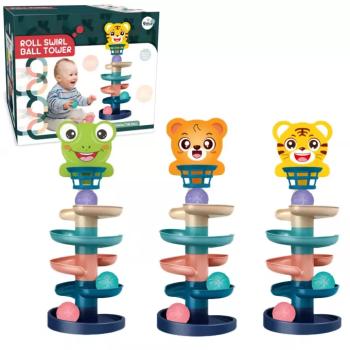 Ball Tower: Vidám állatos golyópálya többféle változatban 68x22cm 1db kép
